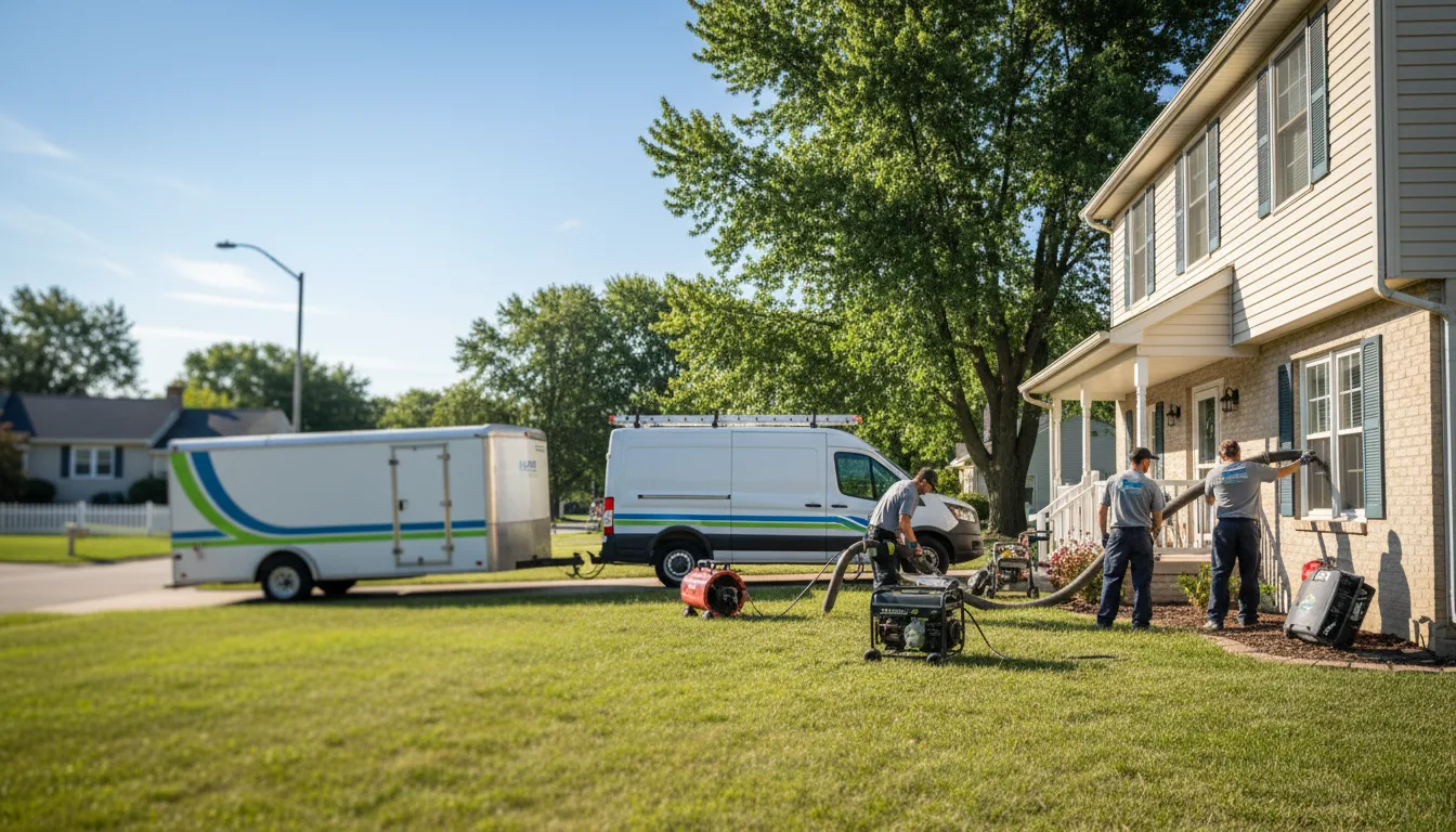 Flooded Basement Restoration And Cleanup With Repair in Plymouth, IL near me